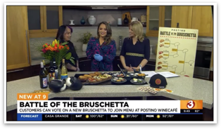 National TV interview — Battle of the Bruschetta